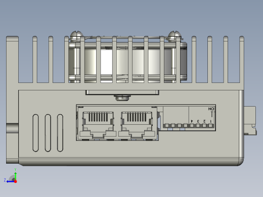 闭环步进电机与驱动器CL2C-RS86_3D模型右视缩略图