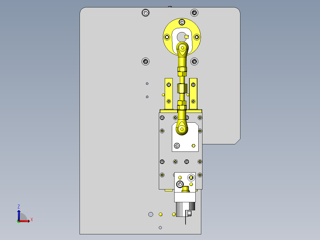 高速高精度切割组件前视图