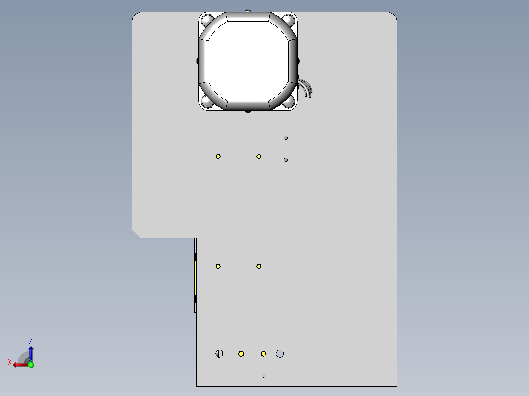 高速高精度切割组件后视图