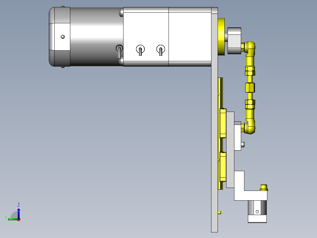 高速高精度切割组件左视图