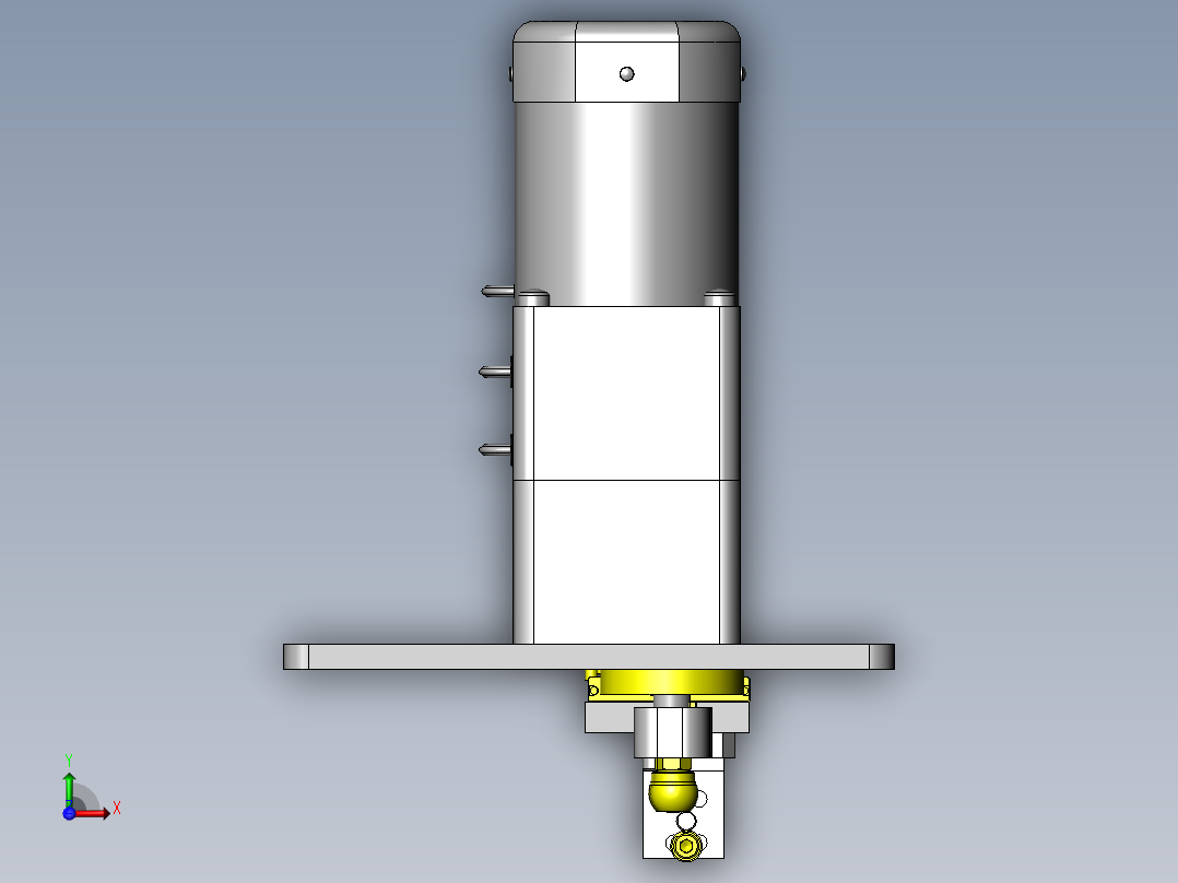 高速高精度切割组件俯视图