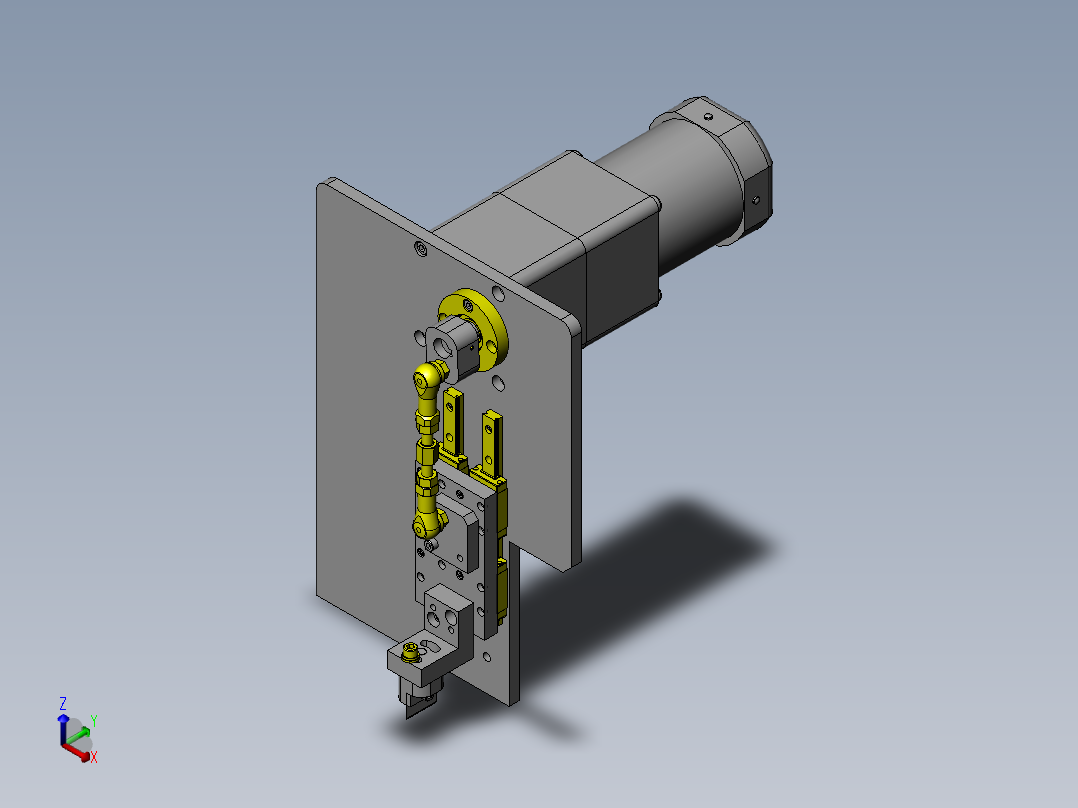 高速高精度切割组件正等轴测图
