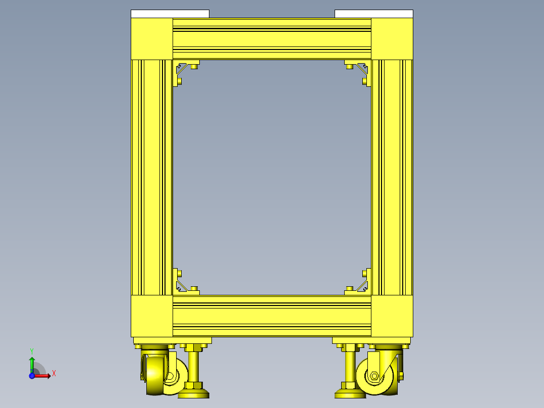加长精密滑台前视图