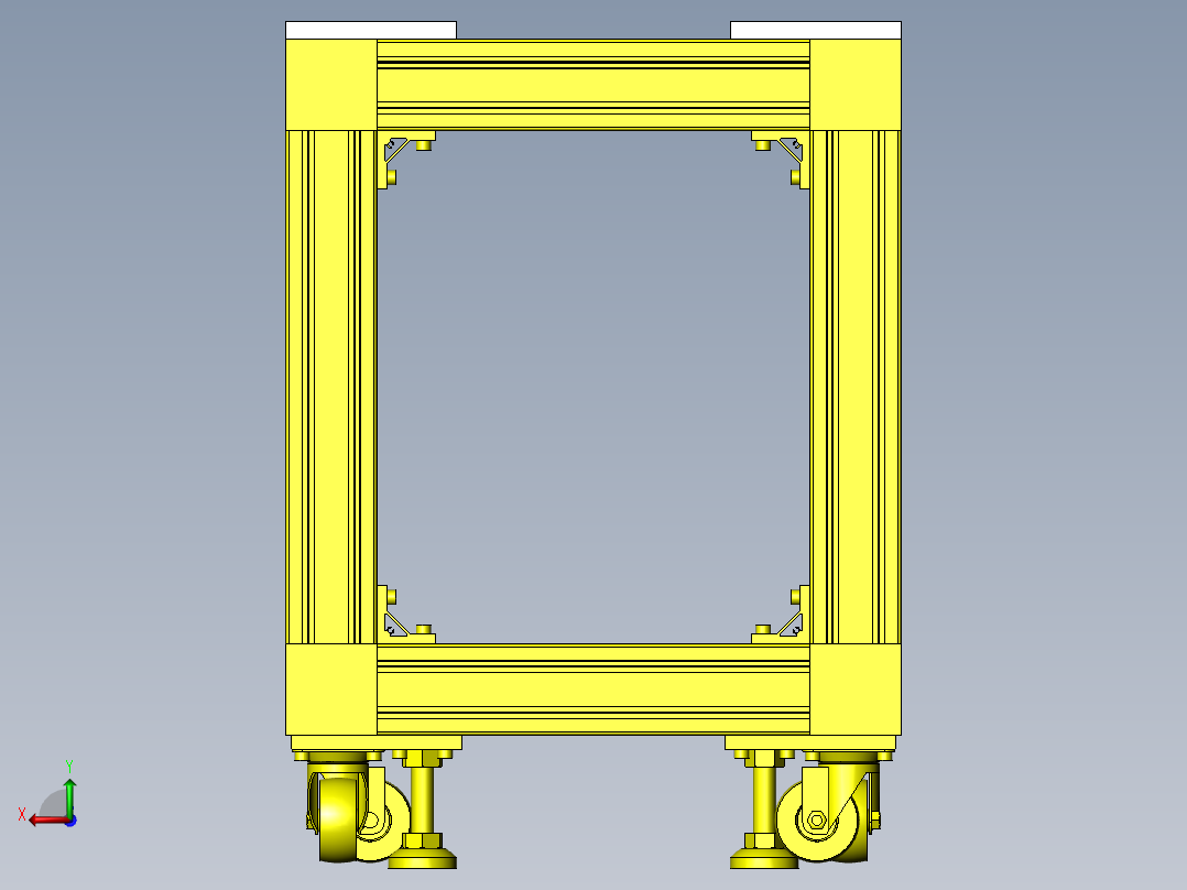 加长精密滑台后视图
