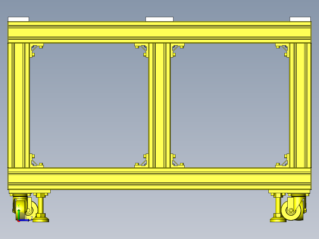 加长精密滑台左视图