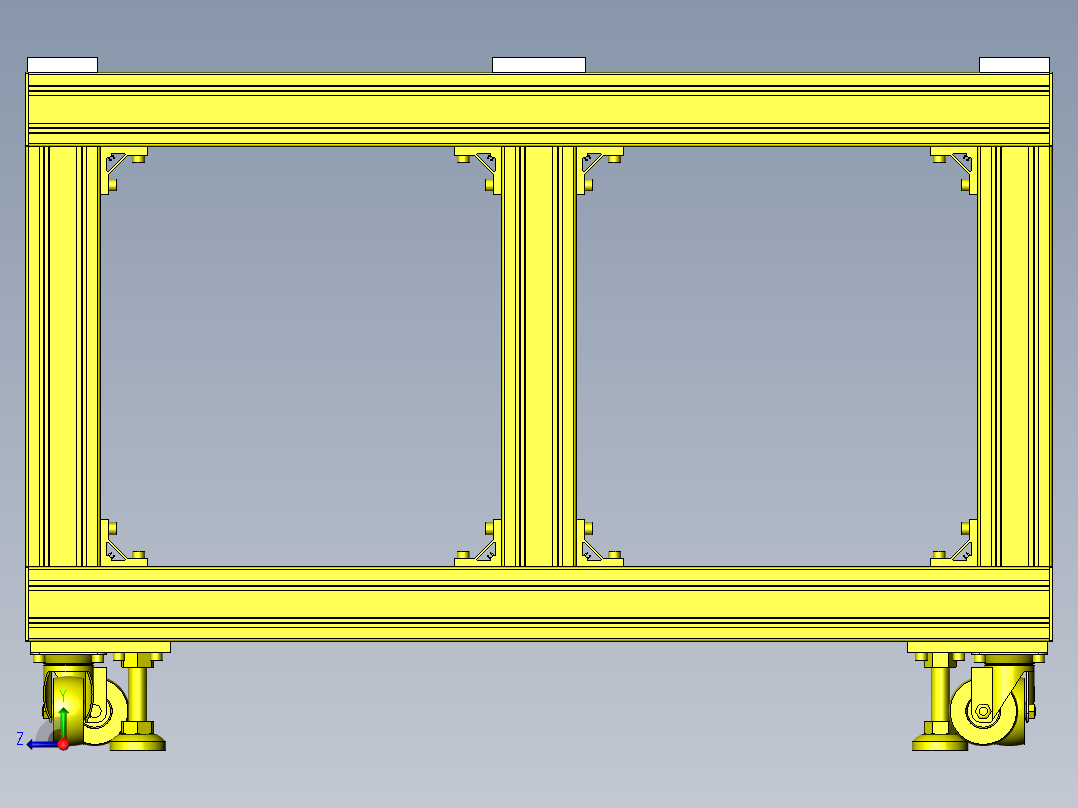 加长精密滑台右视图
