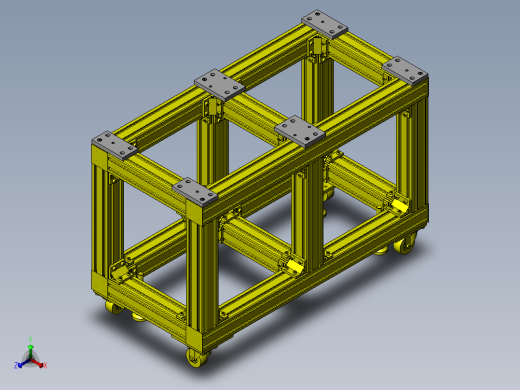 加长精密滑台正等轴测缩略图