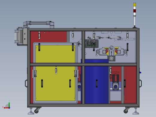 自动导管绕管焊接机含工程图sw18可编辑后视缩略图