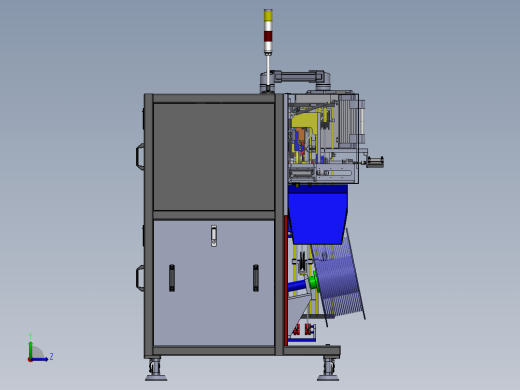 自动导管绕管焊接机含工程图sw18可编辑左视缩略图