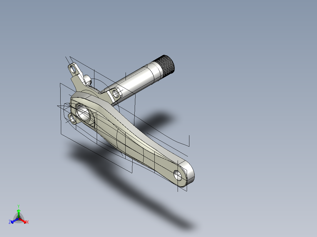 自行车曲柄臂模型