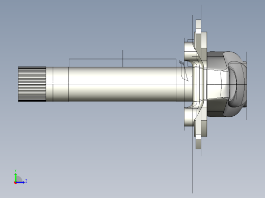 自行车曲柄臂模型左视缩略图