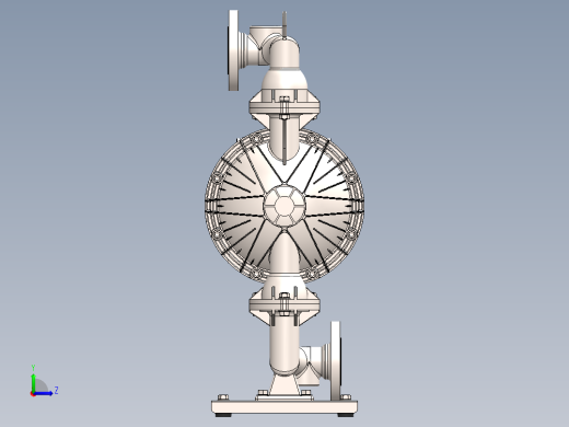 气动隔膜泵 solidworks2015左视缩略图