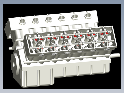 AUTOCAD 简单的发动机引擎