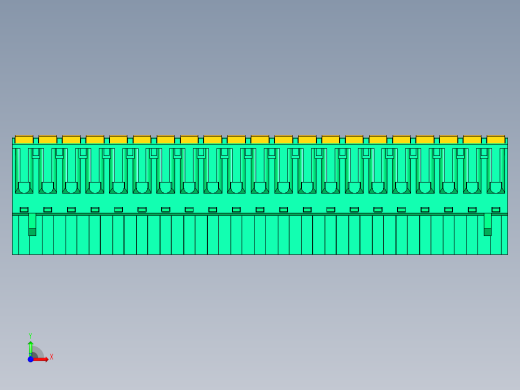DEGSON 2EDG 系列 5.08mm 可插拔接线端子组-2EDGKD-5.08-21P-14-00AH前视缩略图