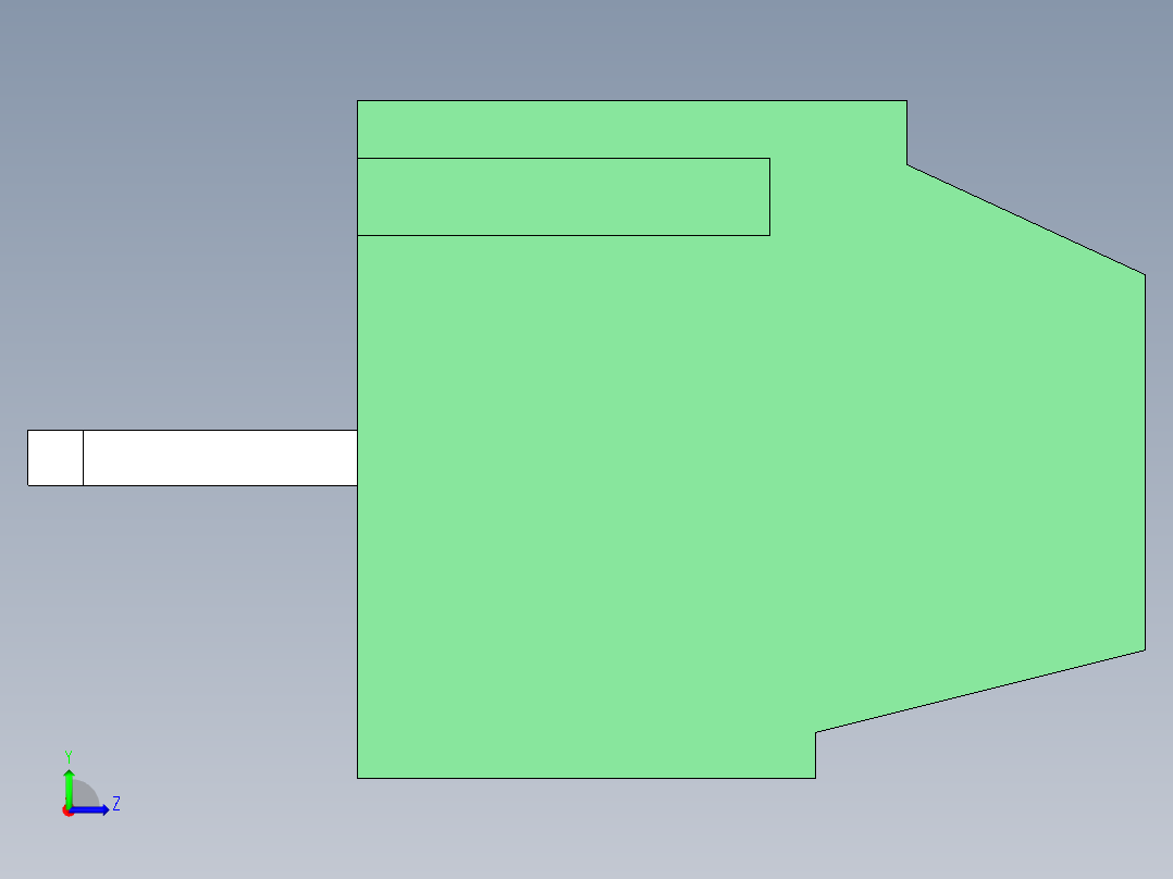 PCB Terminal Block 8 DEG381-3.5左视图
