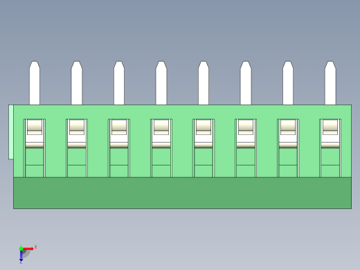 PCB Terminal Block 8 DEG381-3.5俯视缩略图