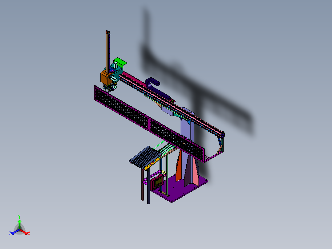 机床托盘供料加搬运机械手
