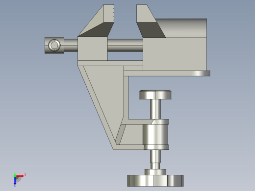 便携式桌面台虎钳俯视缩略图