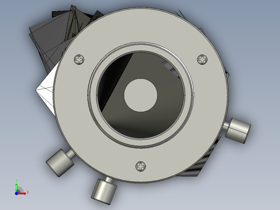 大恒相机镜头Daheng_HN-P-20M_3D_Modeling多系列图纸前视图