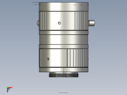 大恒相机镜头Daheng_HN-P-20M_3D_Modeling多系列图纸俯视缩略图