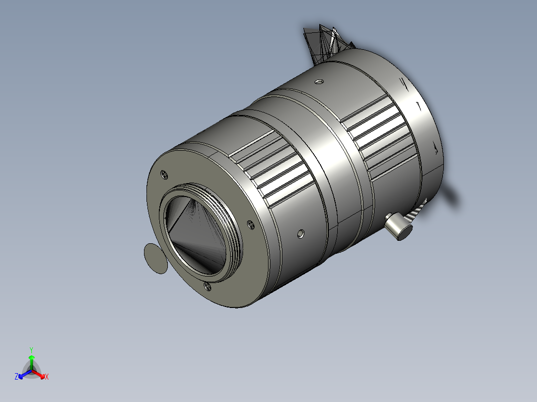 大恒相机镜头Daheng_HN-P-20M_3D_Modeling多系列图纸正等轴测图