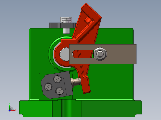 831009车床杠杆加工工艺及钻M8底孔夹具设计【含三维SolidWorks】前视缩略图