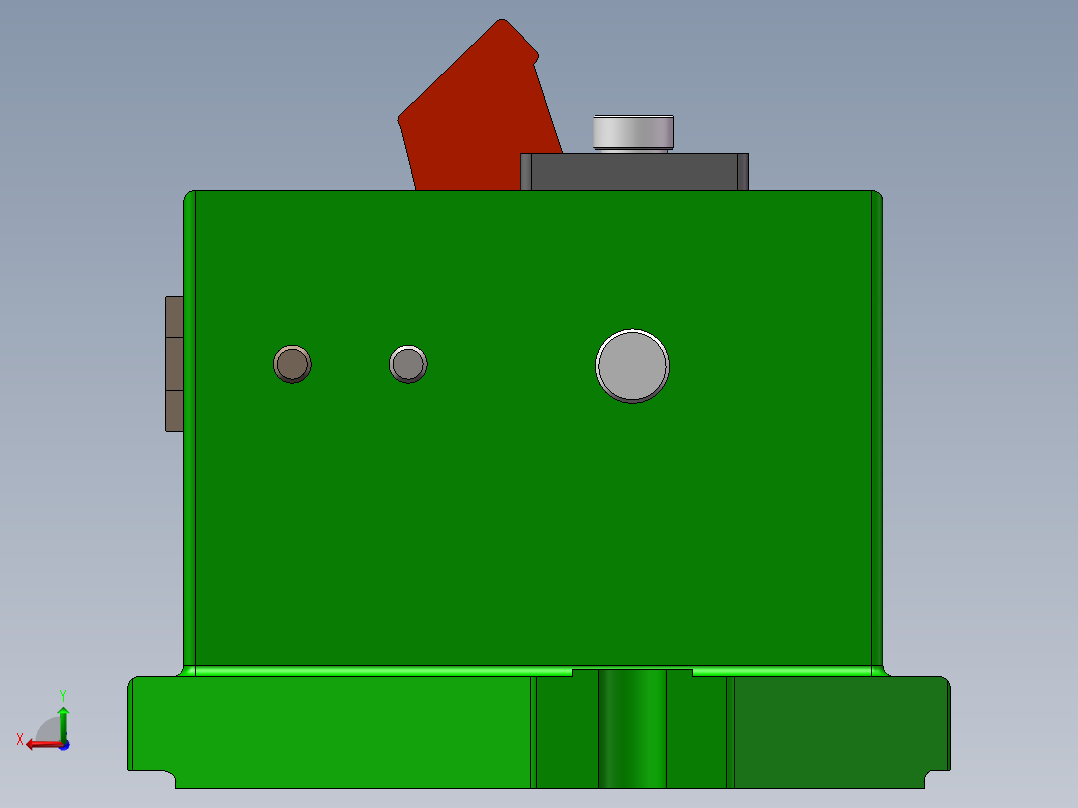 831009车床杠杆加工工艺及钻M8底孔夹具设计【含三维SolidWorks】后视图