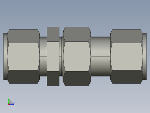 卡套式工业通用硬管接头12_wbu-s左视缩略图