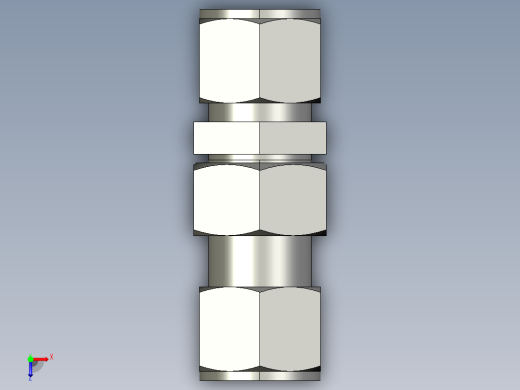 卡套式工业通用硬管接头12_wbu-s俯视缩略图
