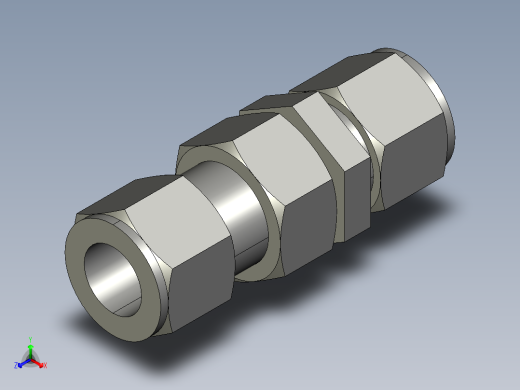 卡套式工业通用硬管接头12_wbu-s正等轴测缩略图