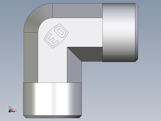 卡套式工业通用硬管接头EO_Union_elbow_W12S71X前视缩略图