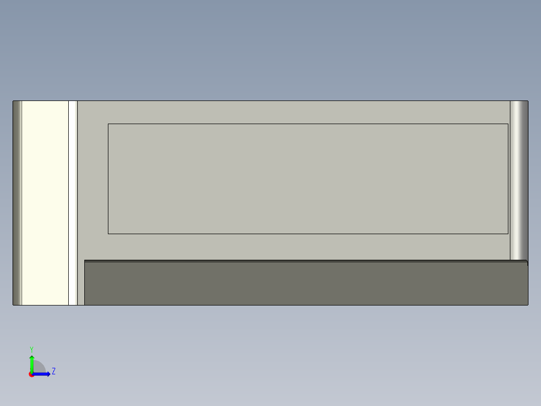 基恩士LS-5041receiver_kc图纸模型左视图