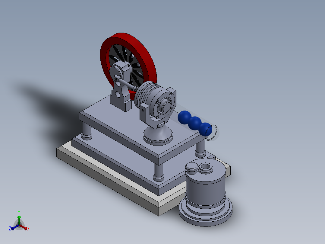 发动机 (52)正等轴测图