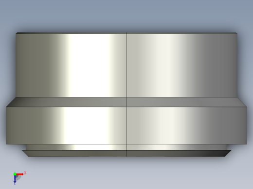 卡套式工业通用硬管接头12_tu-s俯视缩略图