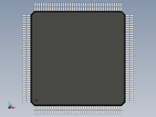 元器件3D封装QFP160_FPT-160P-M04166前视缩略图