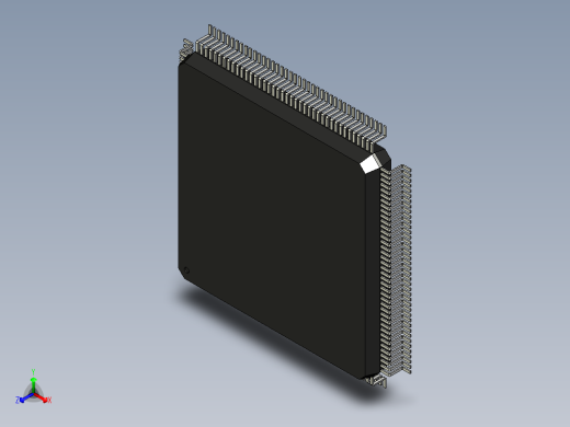 元器件3D封装QFP160_FPT-160P-M04166正等轴测缩略图