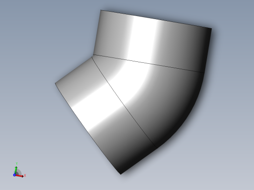 PVC管件-4in_45deg_Elbow