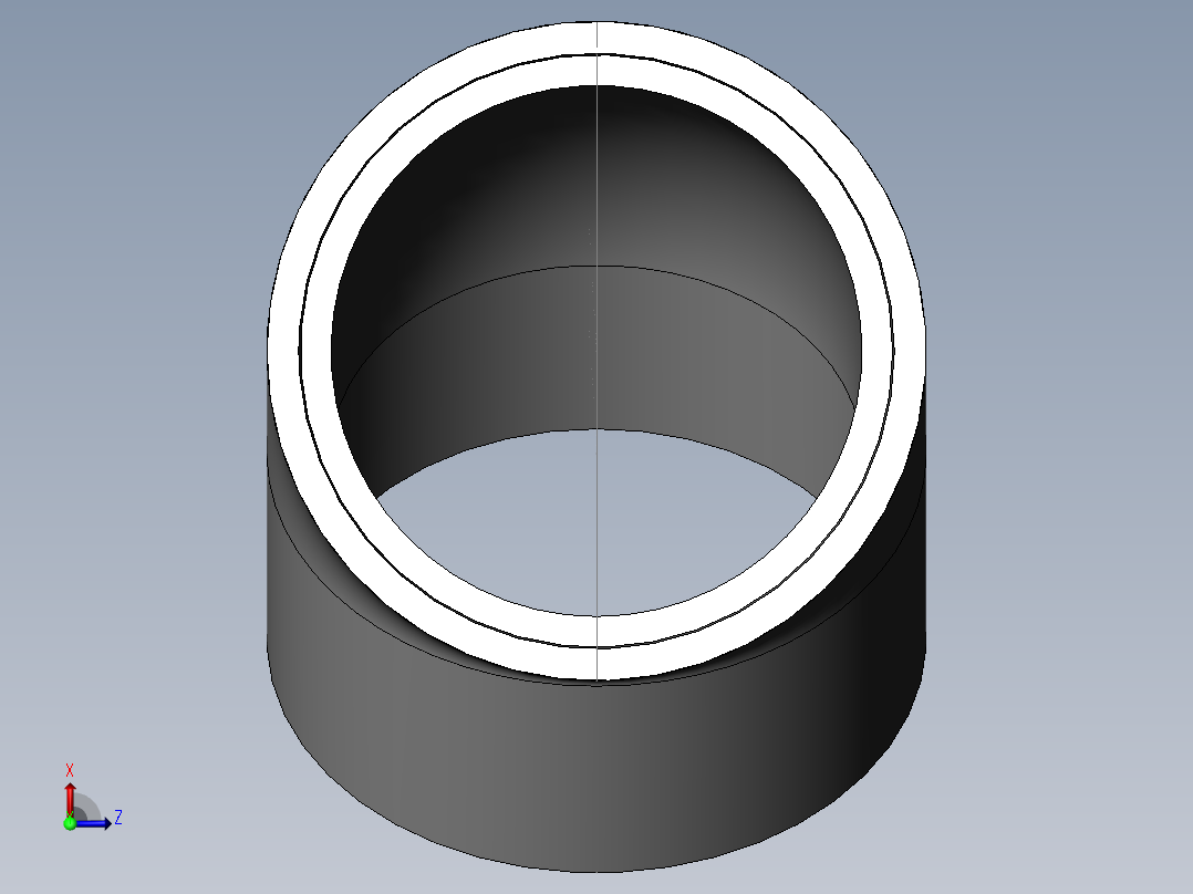 PVC管件-4in_45deg_Elbow俯视图