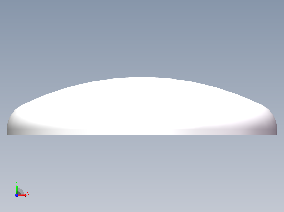 THB碟形封头DN1100前视图