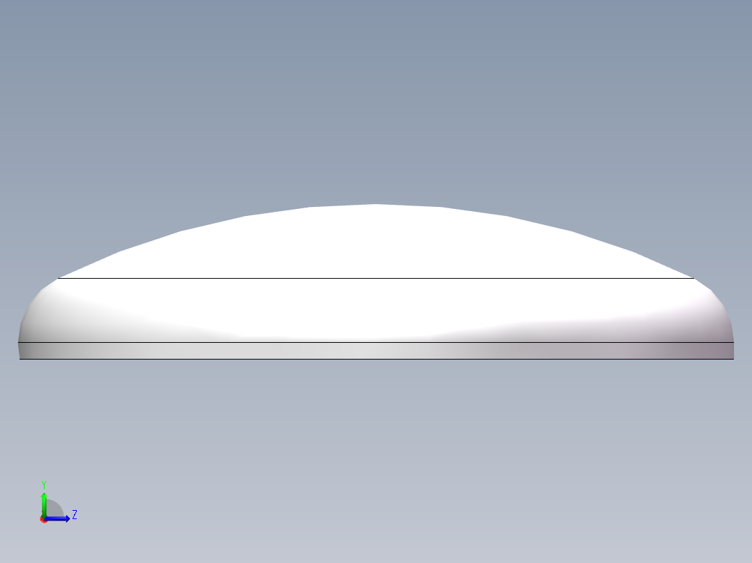 THB碟形封头DN1100左视图