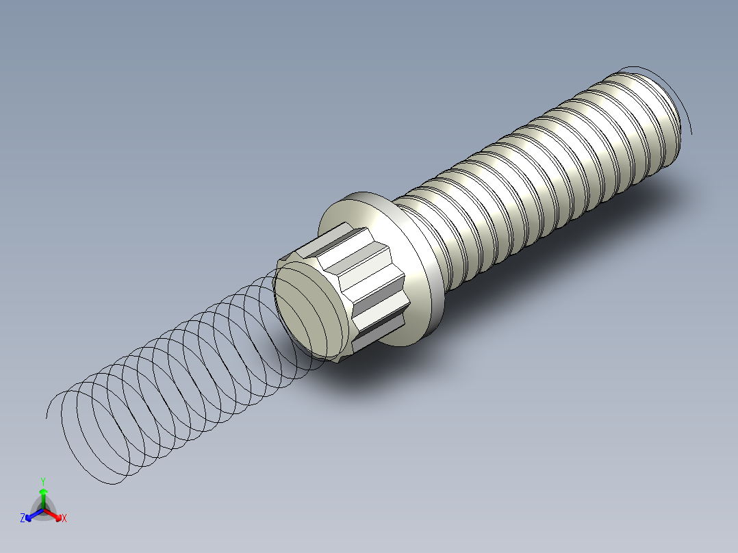 1-4in-20 7-8long 12-point screws.x_t主视图