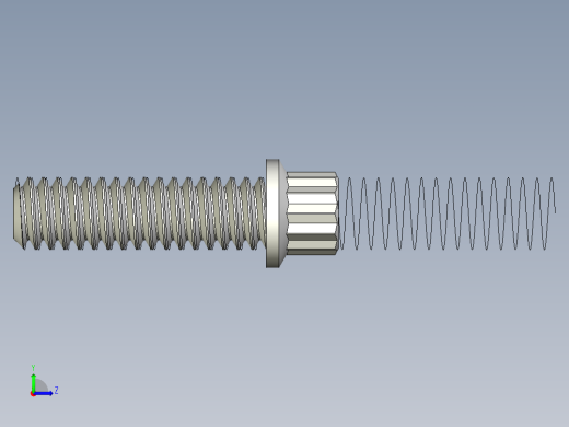 1-4in-20 7-8long 12-point screws.x_t左视缩略图