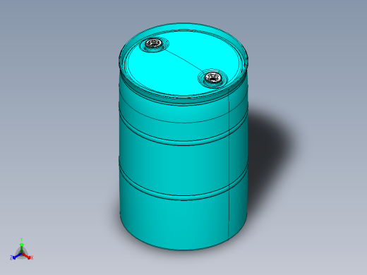 塑料桶正等轴测缩略图