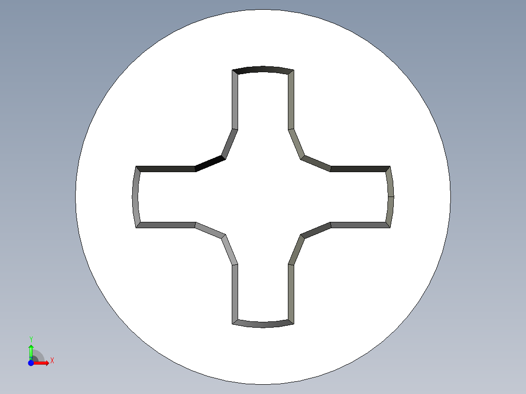 m3-13-to-40-沉头自攻螺丝-Screw M3 x 16 for Wood.STEP前视图