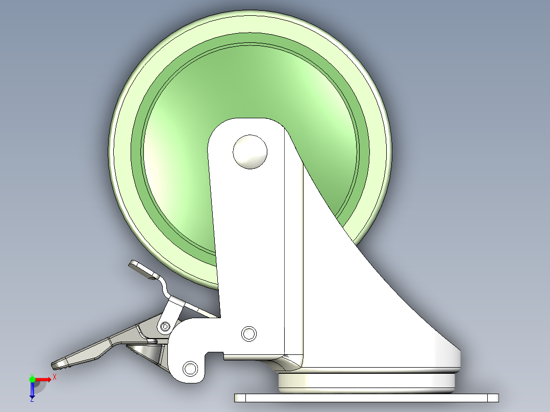 橡膠輪、導電輪(1100N、1200N)5536-3D多系列多零件图纸模型俯视图