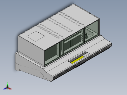 静电一体机烟罩--三代机（sw21可编辑+cad）正等轴测缩略图