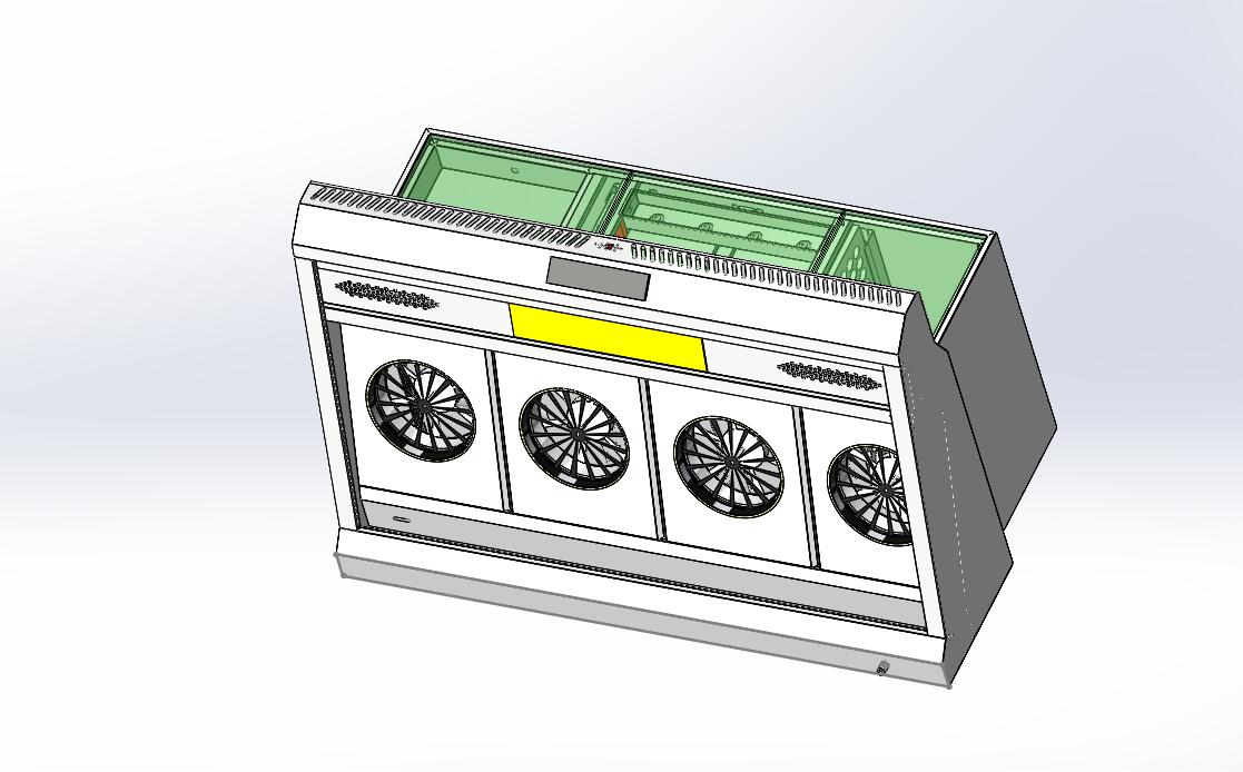 静电一体机烟罩--三代机（sw21可编辑+cad）