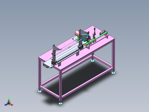 钢管钻孔机sw18可编辑正等轴测缩略图