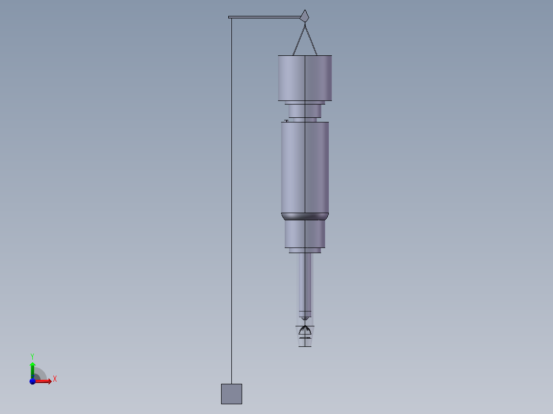 取样器模型前视图