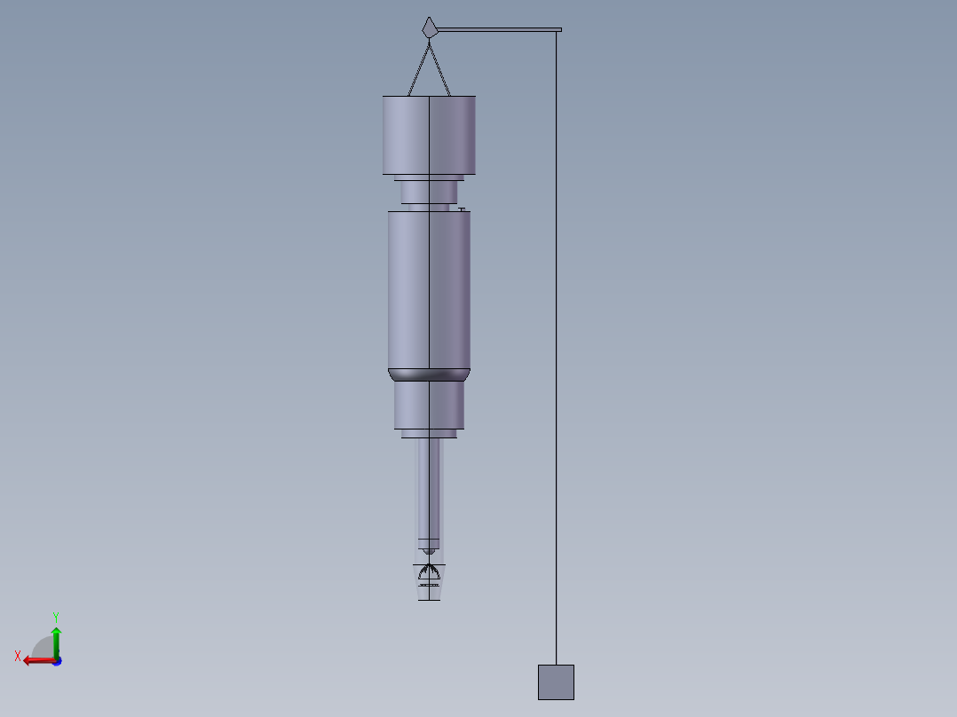 取样器模型后视图